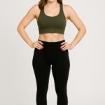 Legginsy damskie długie bawełniane ocieplane z puszkiem – OEKO-TEX czarne do 170cm